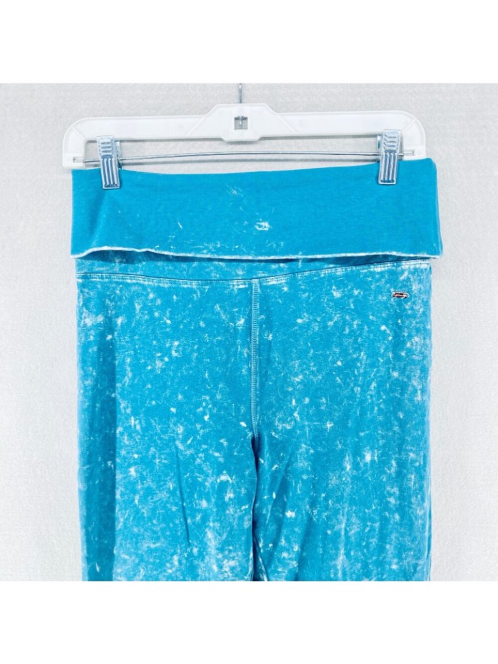 PINK Victoria Secret Sweatpants Womens M Blue Cotton Blend Tie Dye Ultra Flare - Picture 3 of 11